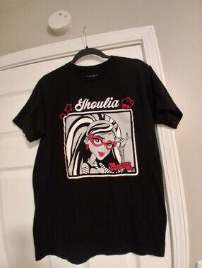 Women's Medium Monster High Black Graphic Tee - Ghoulia